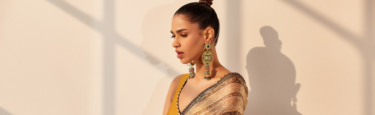 Heavy Earrings for Brides Who Like to Go All Glam