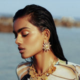 Numisma Star Burst Earrings by Shivan & Narresh