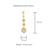 Pakeezah Kundan Drops by Suneet Varma