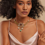 Gulmohar Floralia Necklace by Tribe Amrapali