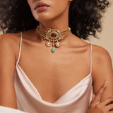 Gulmohar Floralia Necklace by Tribe Amrapali