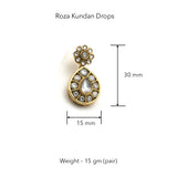 Rosa Kundan Drops by Suneet Varma