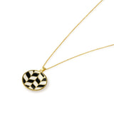 Chevron Pendant & Studs by JJV by JJ Valaya