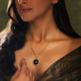 Chevron Petite Pendant with Chain by JJV by JJ Valaya