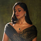 Chevron Petite Pendant with Chain by JJV by JJ Valaya