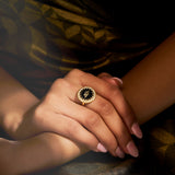 Chevron Petite Ring (adjustable) by JJV by JJ Valaya