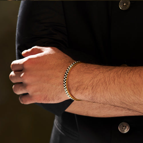 Chevron Classic Bangle for Men