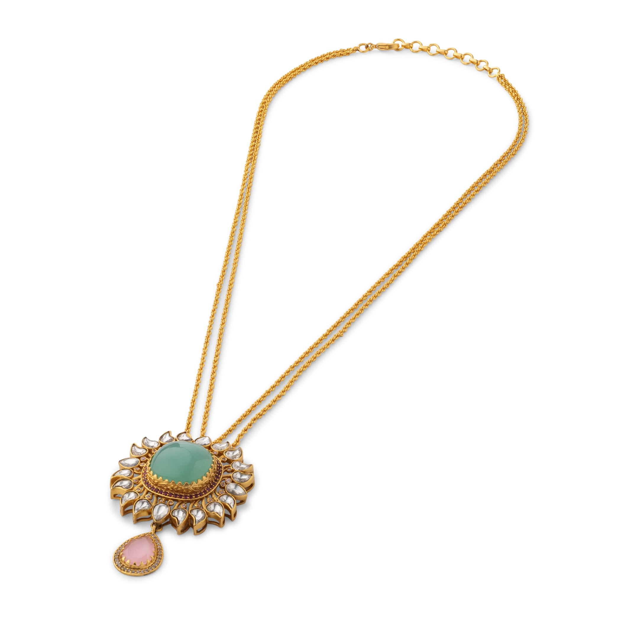 Gulmohar Hyacinth Necklace by Tribe Amrapali thumbnail 2