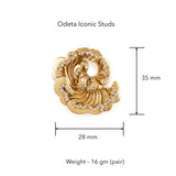 Odeta Iconic Studs by Ekaya Banaras