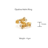 Opaline Helmi Ring by Ekaya Banaras