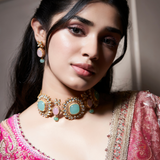 Bouquet Of Hyacinth Choker by Tribe Amrapali