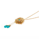 Odeta Pendant with Chain by Ekaya Banaras