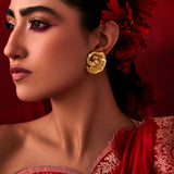 Odeta Iconic Studs by Ekaya Banaras