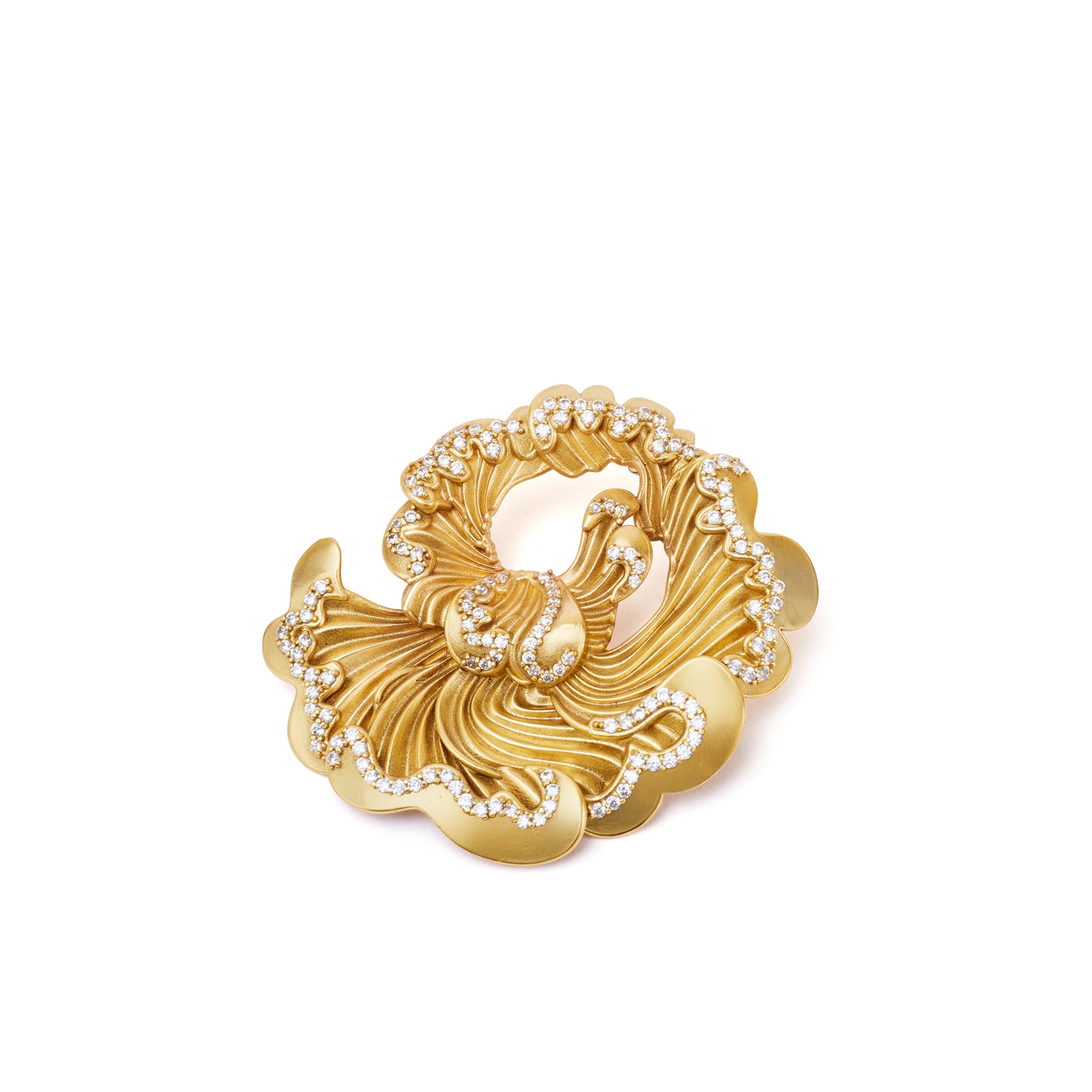 Odeta Pendant and Brooch with Chain by Ekaya Banaras thumbnail 5