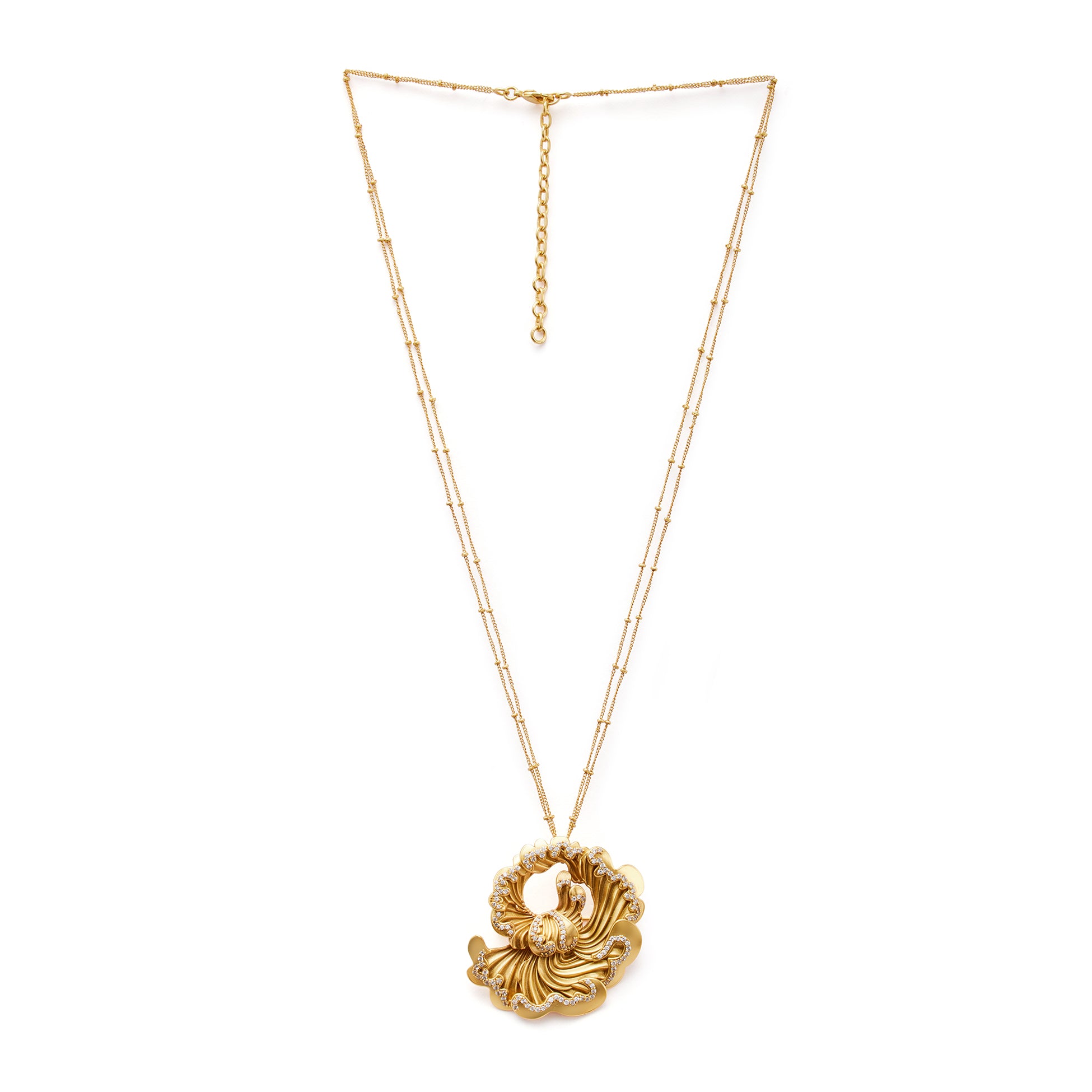 Odeta Pendant and Brooch with Chain by Ekaya Banaras thumbnail 2