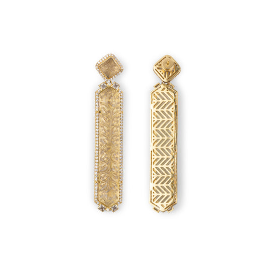 Amelia Hexagon Earrings by JJV by JJ Valaya thumbnail 3