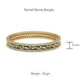 Rumeli Dainty Bangle (openable) by JJV by JJ Valaya