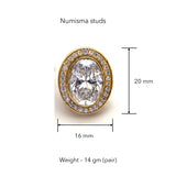 Numisma Studs by Shivan & Narresh