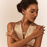 Amelia Crescent Necklace by JJV by JJ Valaya