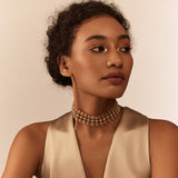 Gulmohar Dusty Pink Necklace by Tribe Amrapali