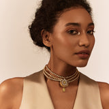 Gulmohar Dual Strand Necklace by Tribe Amrapali