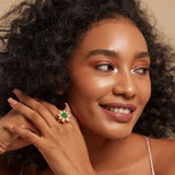 Rosa Sage Ring by Suneet Varma