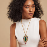 Pakeezah Emerald Necklace by Suneet Varma