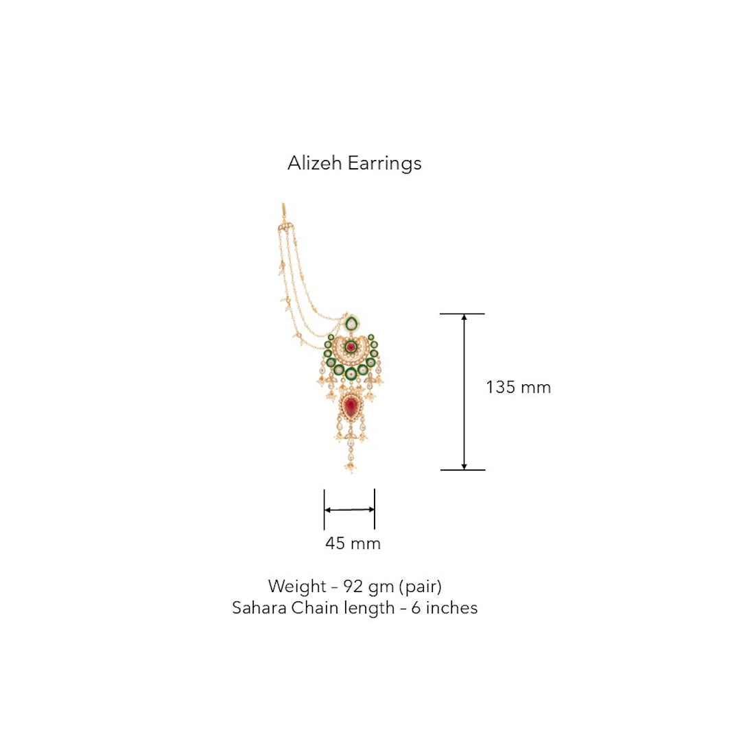 Alizeh Earrings by Suneet Varma thumbnail 4