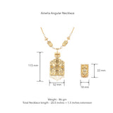 Amelia Angular Necklace by JJV by JJ Valaya