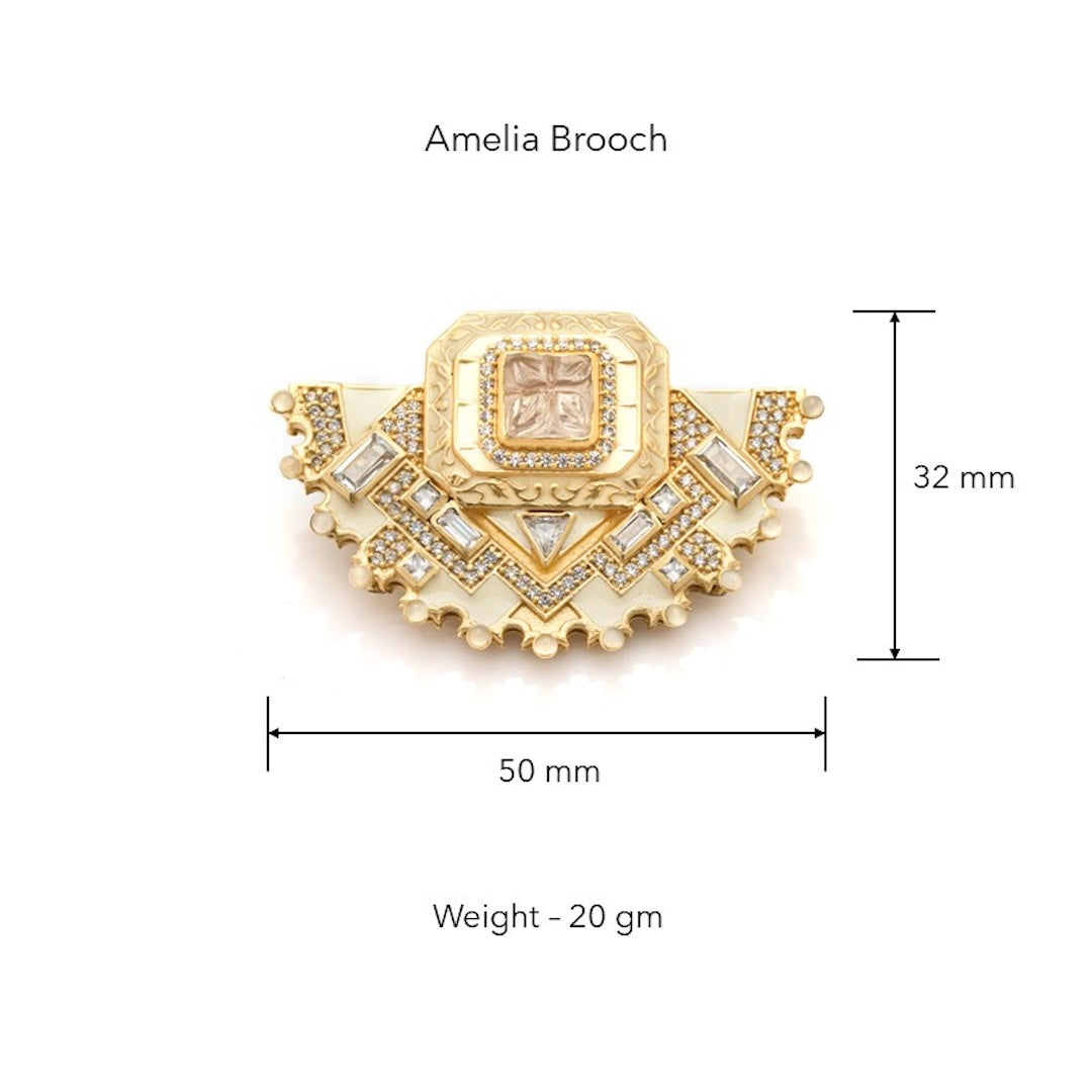 Amelia Brooch by JJV by JJ Valaya thumbnail 3