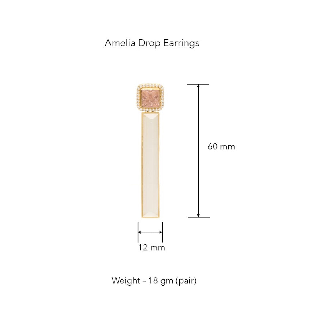 Amelia Drop Earrings by JJV by JJ Valaya