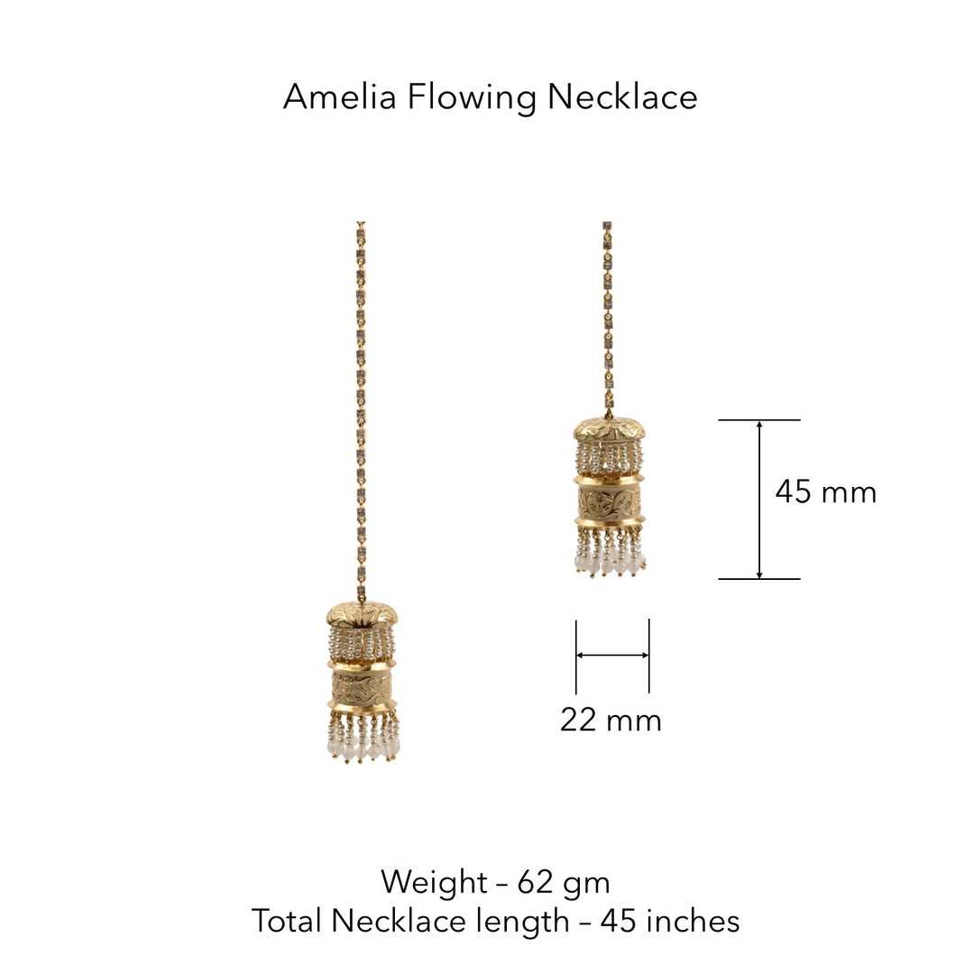 Amelia Flowing Necklace by JJV by JJ Valaya thumbnail 2