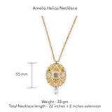 Amelia Helios Necklace by JJV by JJ Valaya