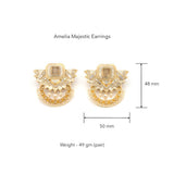 Amelia Majestic Earrings by JJV by JJ Valaya