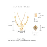 Amelia Multi-Strand Necklace by JJV by JJ Valaya