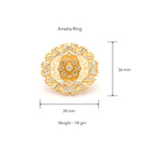 Amelia Ring (adjustable) by JJV by JJ Valaya