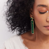 Rumeli Hexagon Earrings by JJV by JJ Valaya