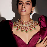 Carnival Of Crimsons Necklace by Tribe Amrapali