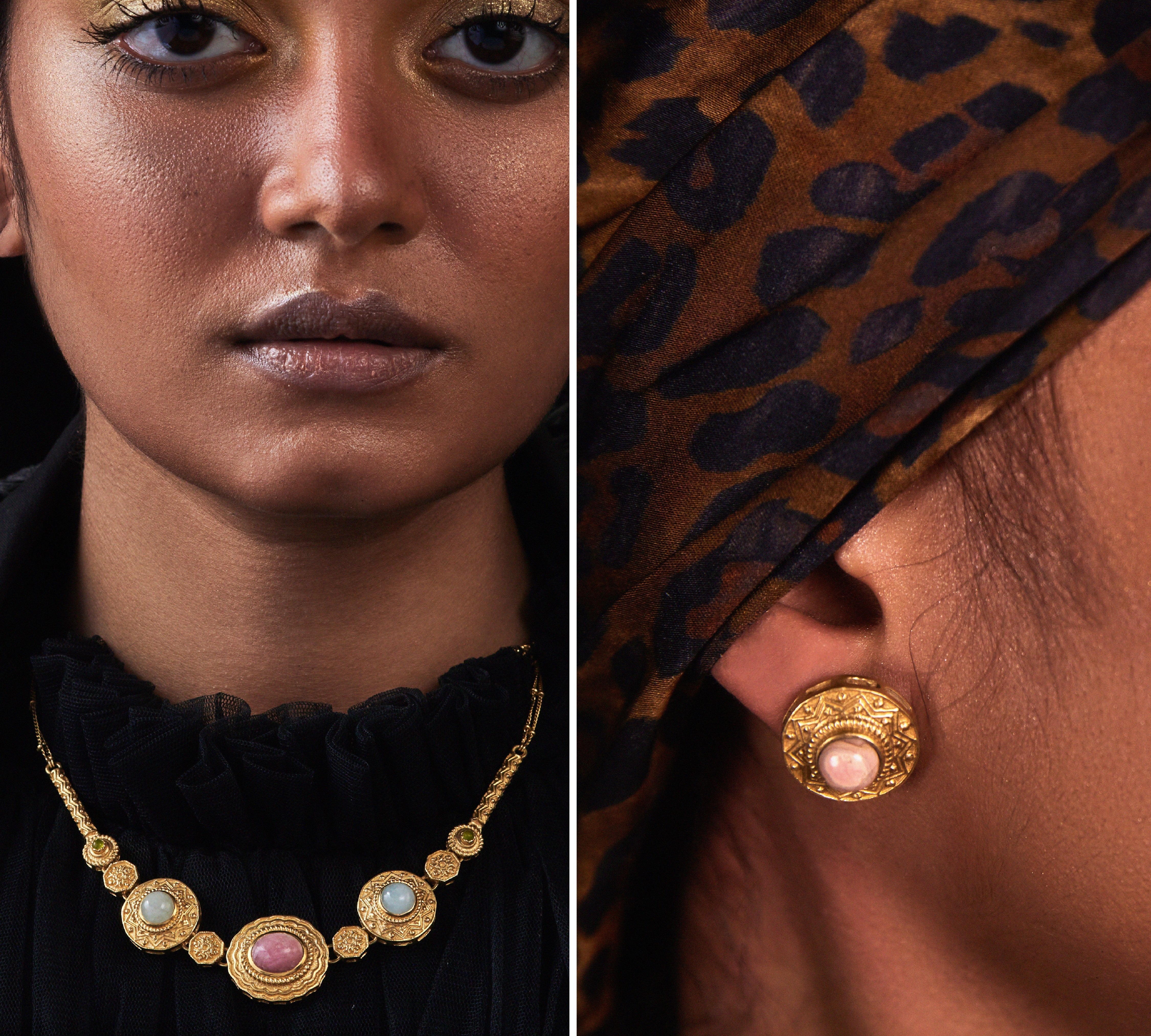 Azra Miniature Studs & Necklace