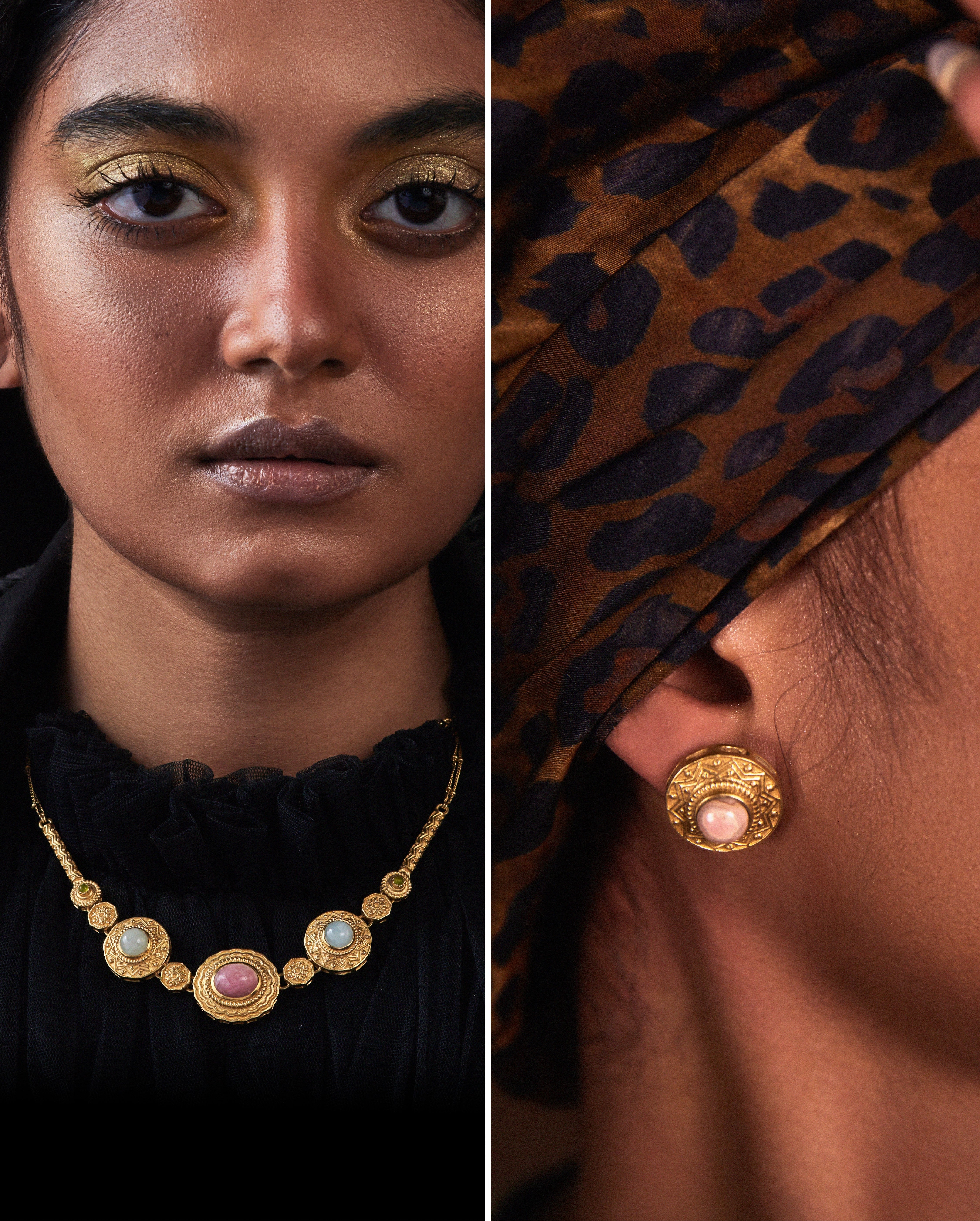 Azra Miniature Studs & Necklace