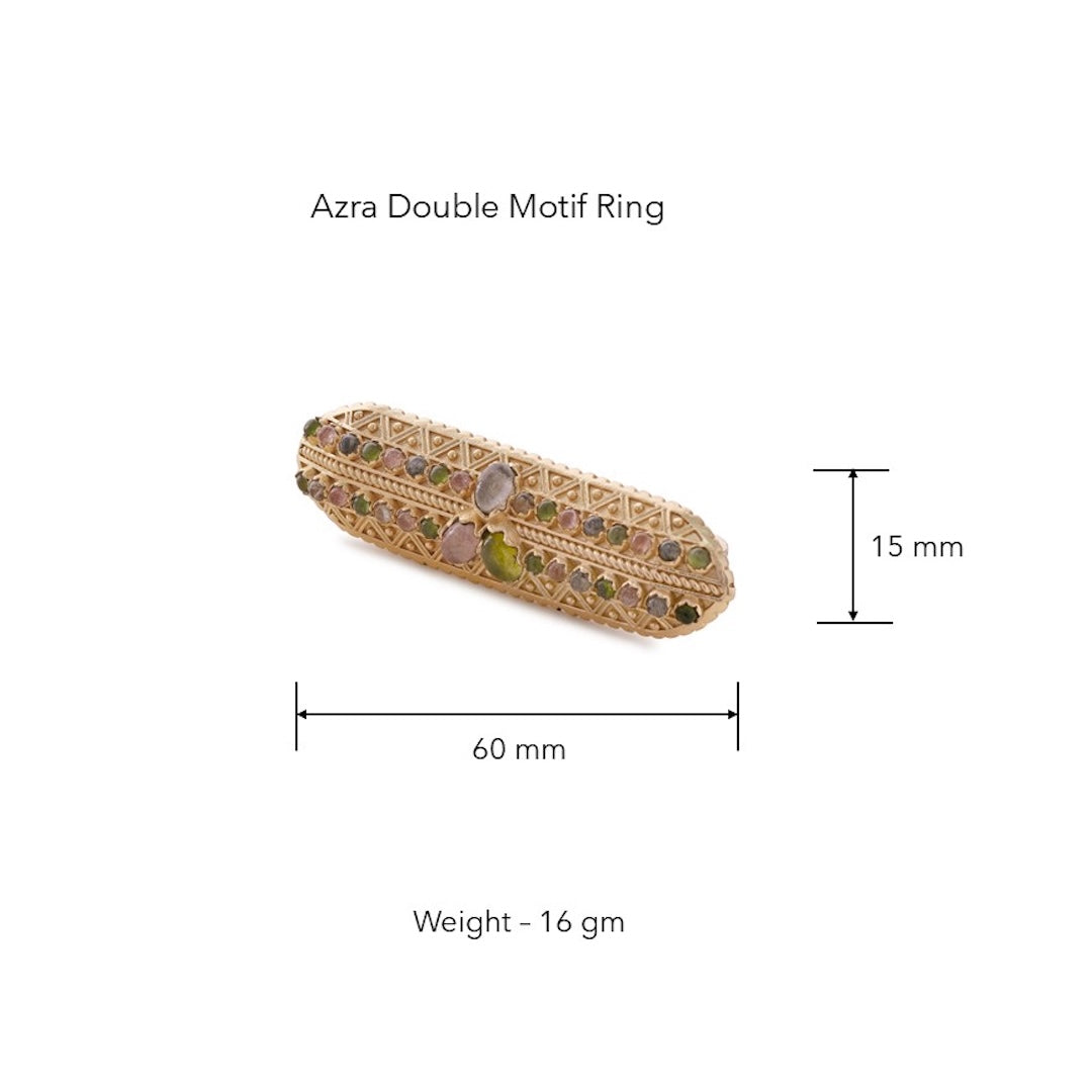 Azra Double-motif Ring (adjustable) by JJV by JJ Valaya thumbnail 4