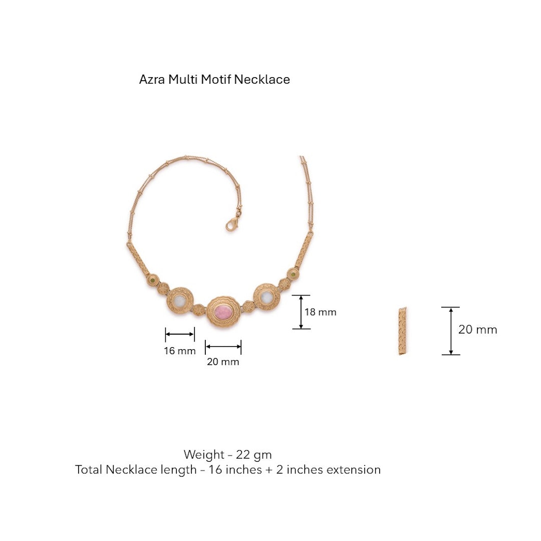 Azra Multi-motif Necklace by JJV by JJ Valaya thumbnail 5