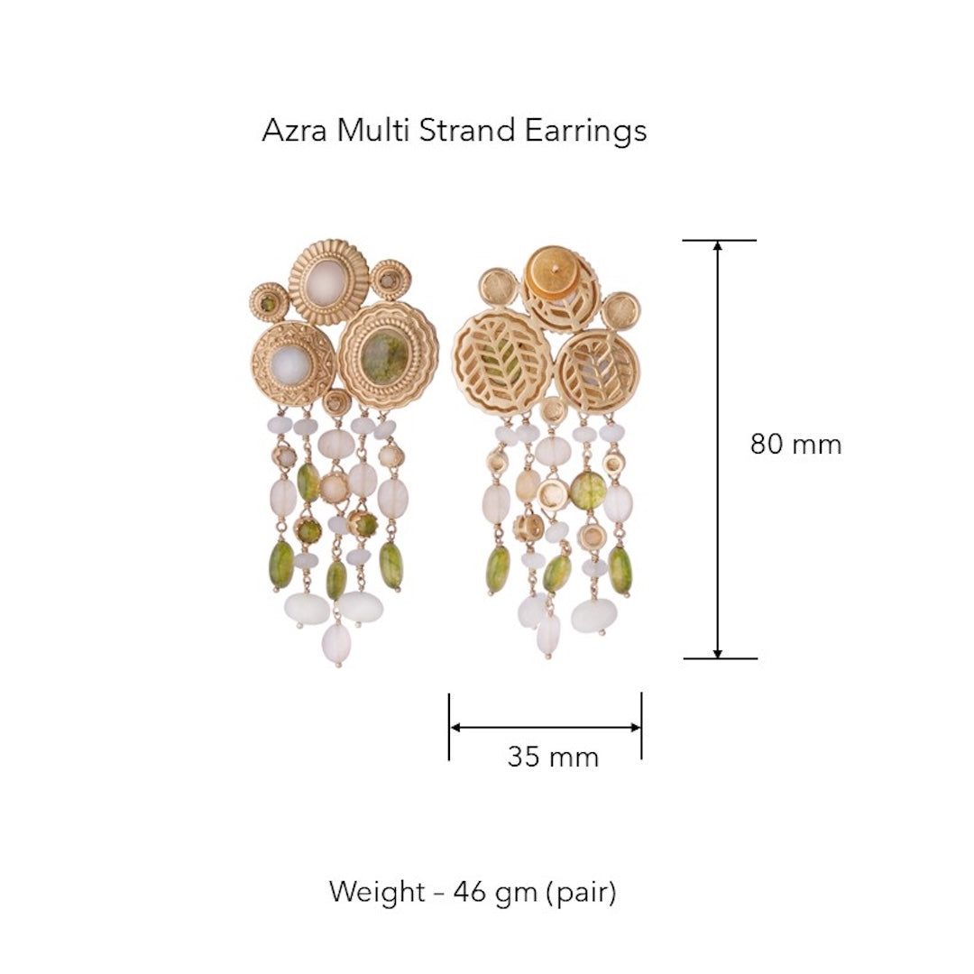 Azra Multi-strand earrings by JJV by JJ Valaya thumbnail 4