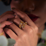 Opaline Helmi Ring by Ekaya Banaras
