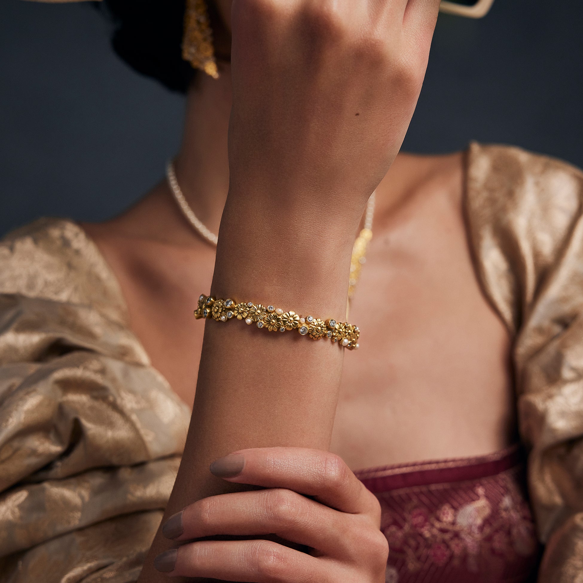 Opaline Bangle by Ekaya Banaras