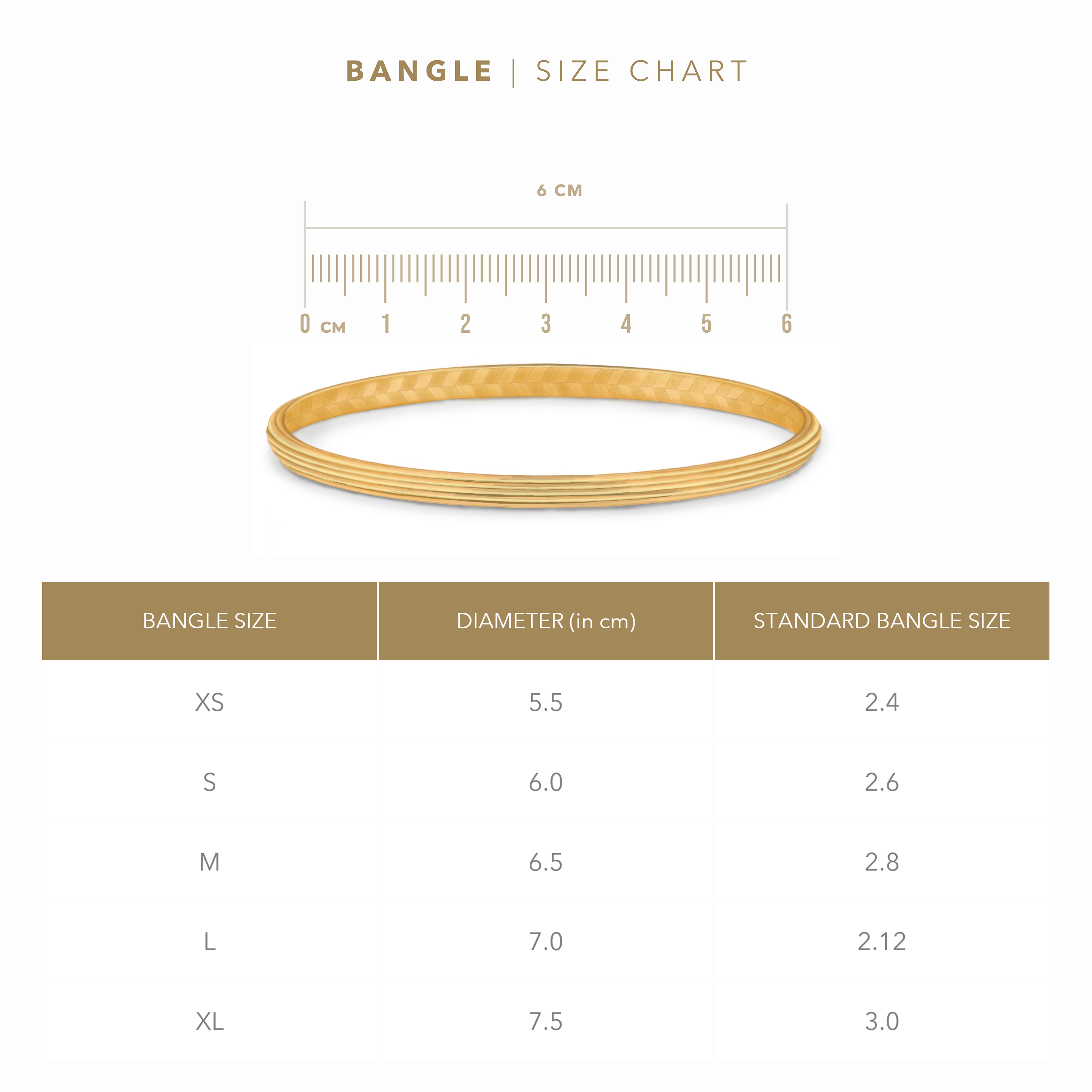 bangle size chart
