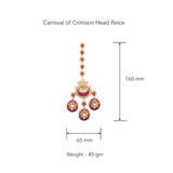 Carnival Of Crimsons Head Piece by Tribe Amrapali
