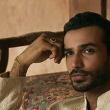 Chevron Petite Ring for Men (adjustable) by JJV by JJ Valaya