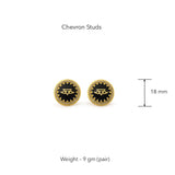 Chevron Studs by JJV by JJ Valaya