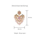 Ethereal Swan Lake Earrings by Tribe Amrapali